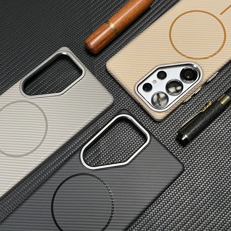 Carbon Fiber Texture Ultrathin Magsafe Case for Samsung Galaxy S25 Plus Ultra 5G gallery