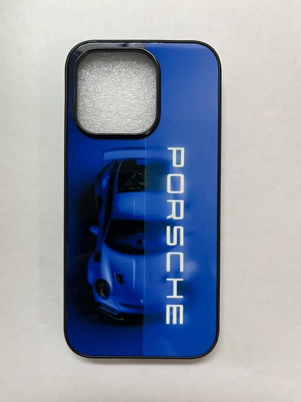 stylish sport fashionable car case cover for iphone 15 pro -black