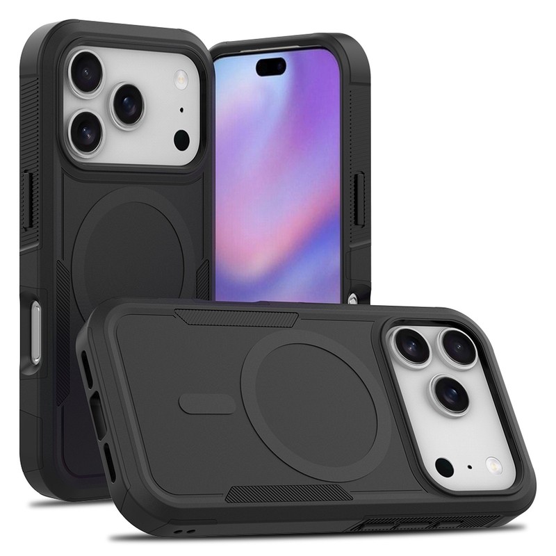 For iPhone 17 Pro Max 17e 16 15 14 13 12 Shockproof TPU+PC Mag Safe Case Cover