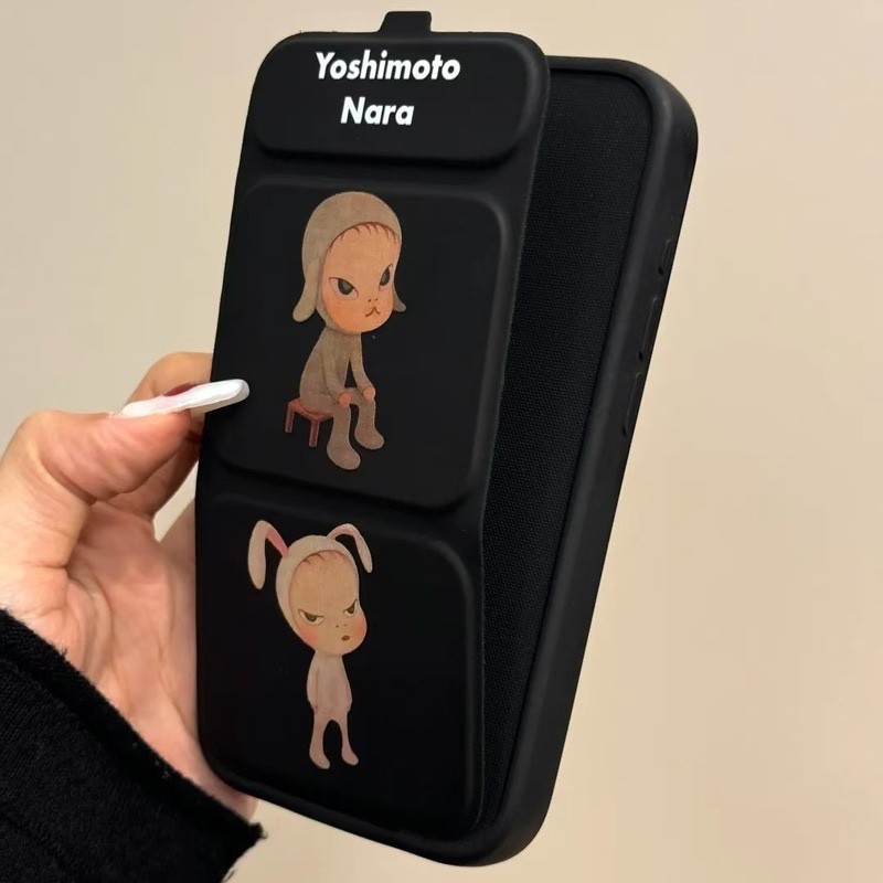 Cute Adorable iPhone Cover Camera Protector Stand For iPhone 16 Pro Max 15 14 13 gallery