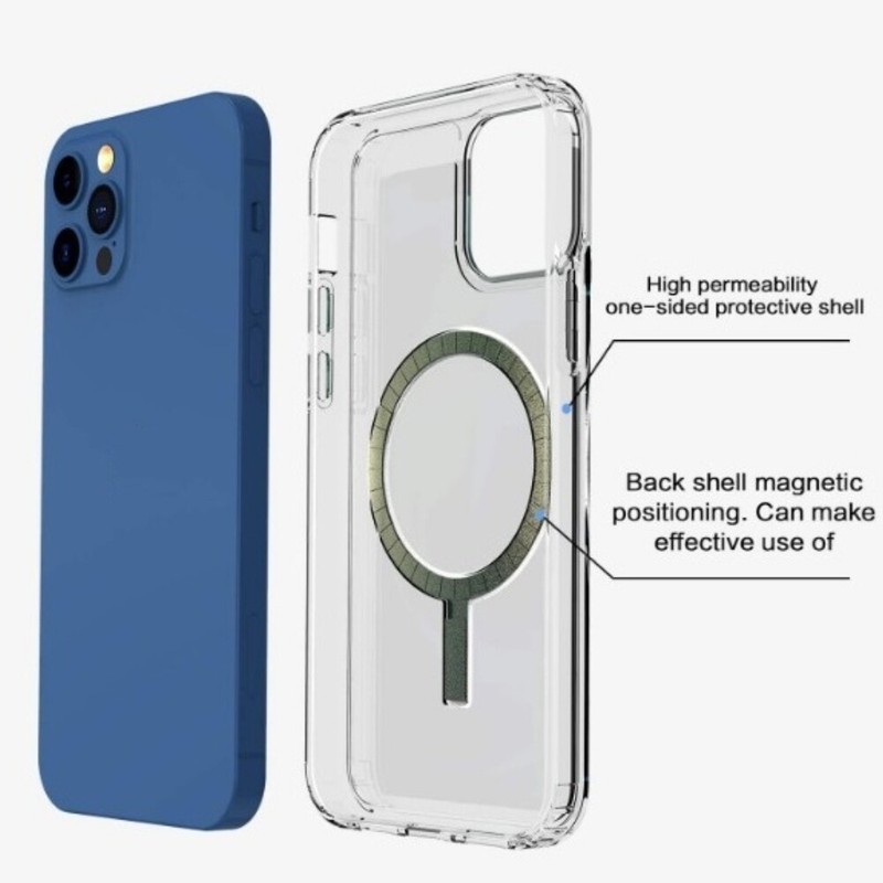 Clear Magnetic Compatible Charging Case For Apple iPhone 12 - Choose your Model gallery