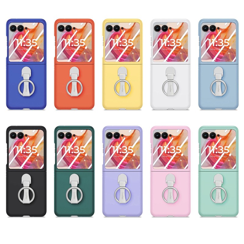 For Moto Razr Plus 2025/24 60/50 Ultra Slim Matte Hard Flip Case Tempered Glass gallery
