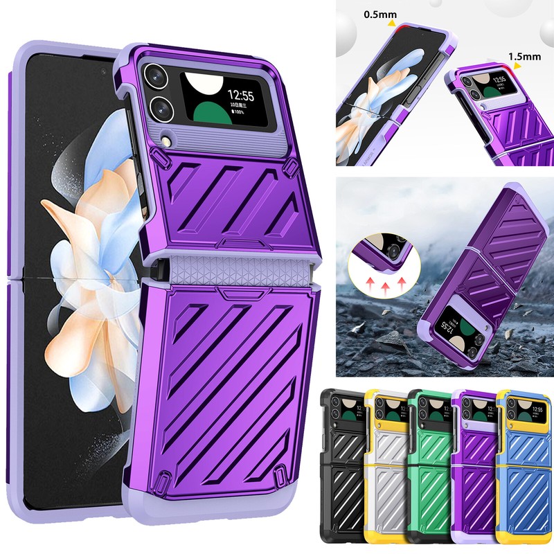 For Samsung Galaxy Z Flip5/4/3 5G Shockproof Hinge Protector Hard PC Case Cover