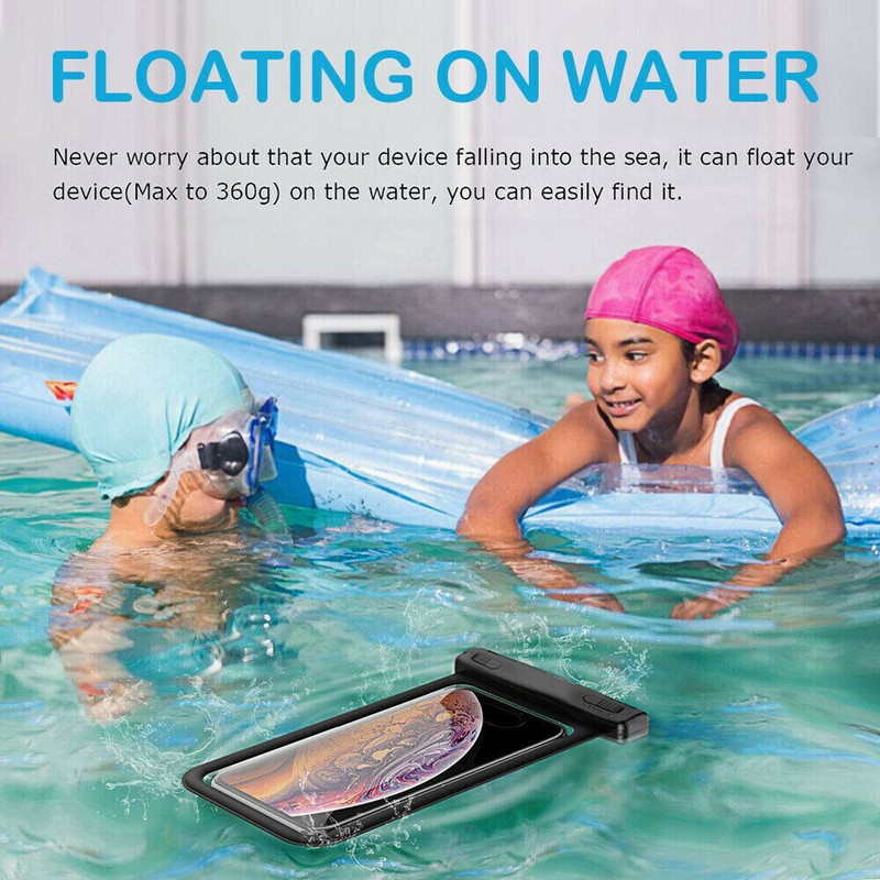 2* Floating Swimming Underwater Waterproof Cell Phone Dry Bag Pouch Case Cover gallery