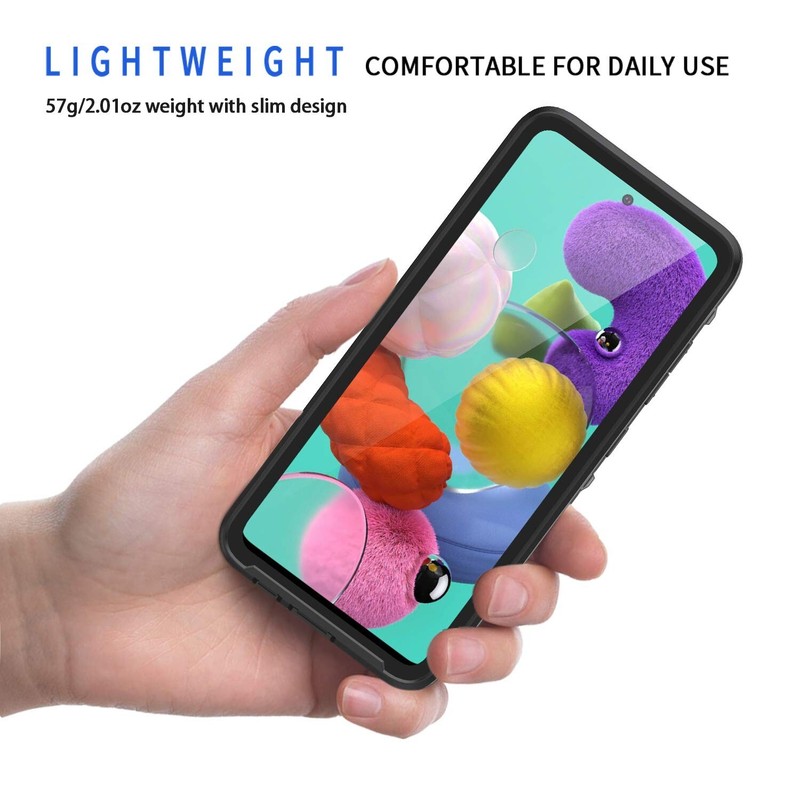 Lanhiem for Samsung Galaxy A51 Case, IP68 Waterproof Dustproof with Built-in ... gallery