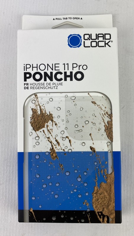 Quad Lock Poncho iPhone 11 Pro Cover Weather Dirt Protection Motorcycle Bicycle