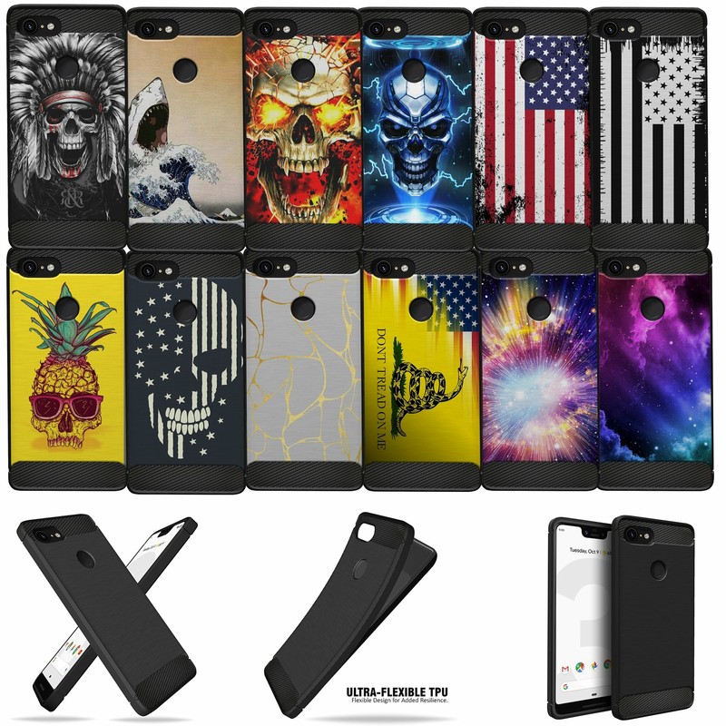 For [Note 10+/ Note 10 Plus] Shock Case with Grip Texture Flexible Black TPU