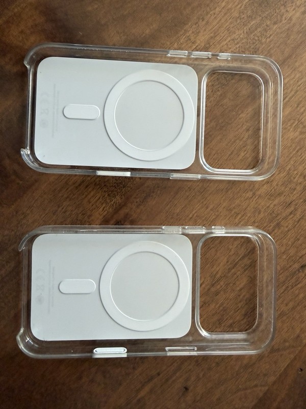 Two iPhone 17 Pro Clear MagSafe Cases