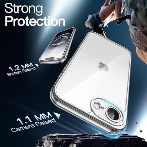 Case for iPhone 17e (2026) / iPhone 16e, Non-Yellowing Shockproof Phone Clear gallery