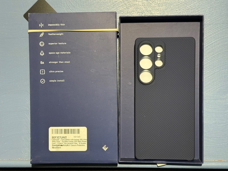Latercase MADE WITH KEVLAR Willy Blue THIN Phone Case Samsung Galaxy S25 Ultra