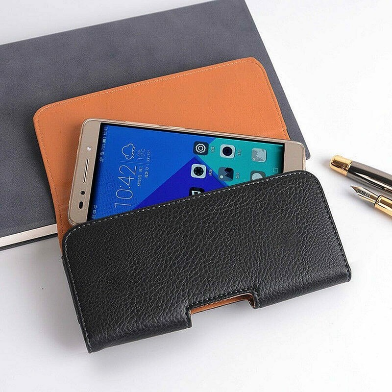 For iPhone 17/17 Air/Pro/Pro Max Leather Pouch Case Belt Clip Loop Holster Cover gallery