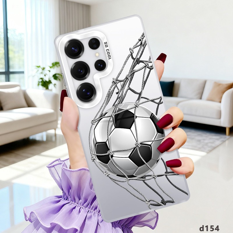 Drop-Proof Footballs Rigid Plastic Cover For Samsung S23 S24 S25 Ultra S26+ Case