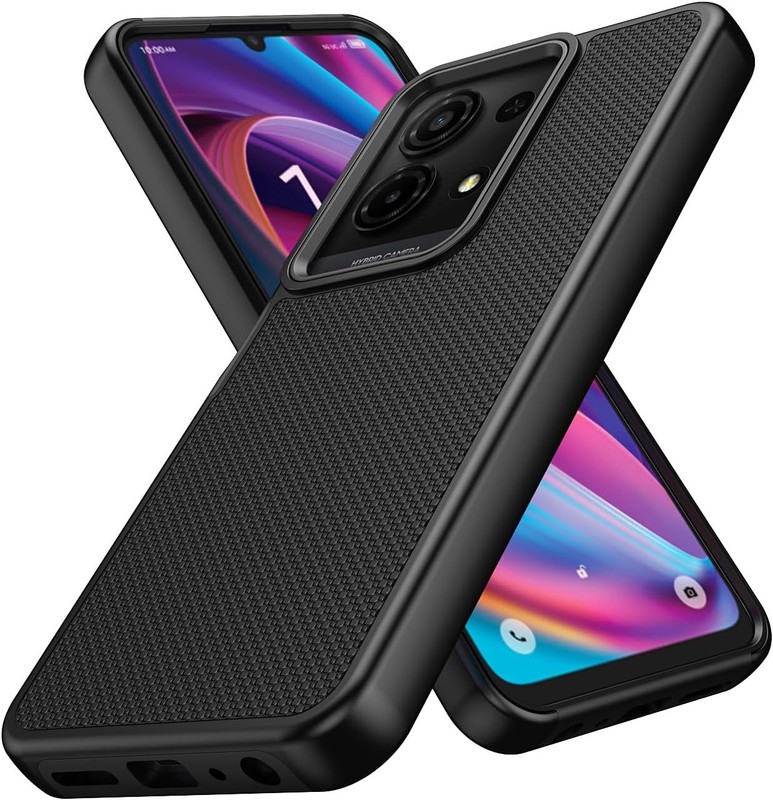Tempered Glass / Dotted Hybrid Cover Phone Case For TCL K33 T513V T513SP