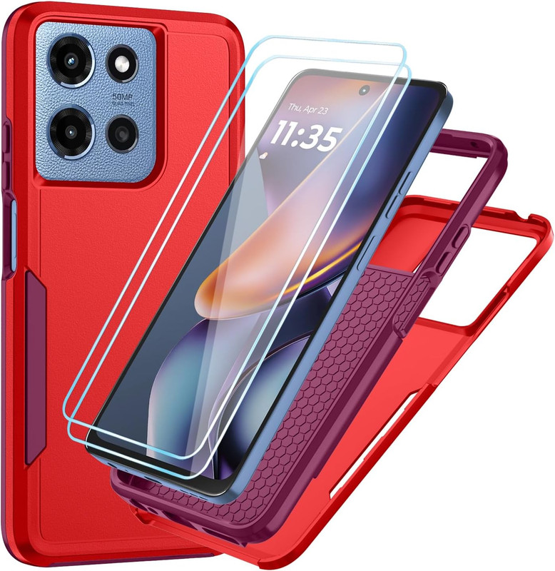 For Motorola Moto-G-2025 /Moto-G-2026/Moto-G-Play-2026 Case with HD Screen Prote