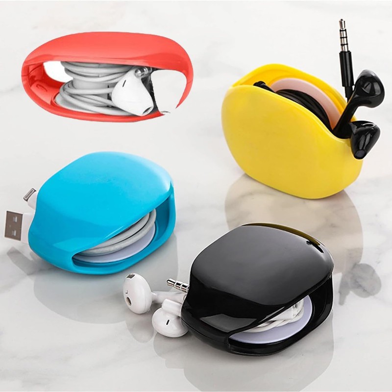 3pc Cable Organizer Auto Winder Automatic Cord Winder Retractable Cord Organizer gallery