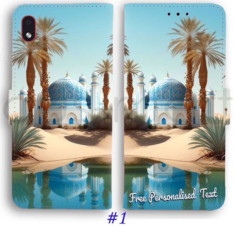Personalised Text Wallet Phone Cover For Samsung A8 12 20 22 30 51 52s J8 J5 Pro gallery