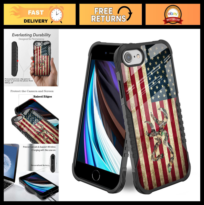Shockproof Heavy Duty Case for iPhone SE 2022/2020 – Anti-Scratch, Anti-Slip, Ca