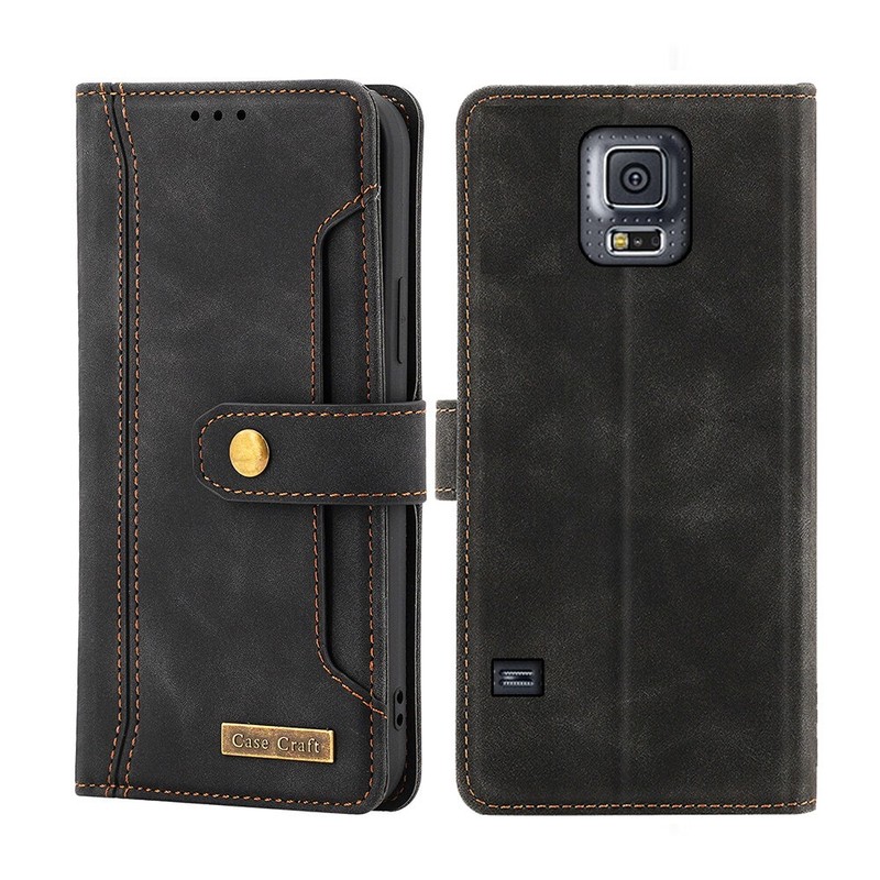 For Samsung Galaxy S5 Notebook Style Card Case,Leather Magnetic Flip Phone Case