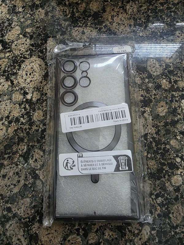 (Brand New)Galaxy S23 Ultra Clear Case(Black Border)