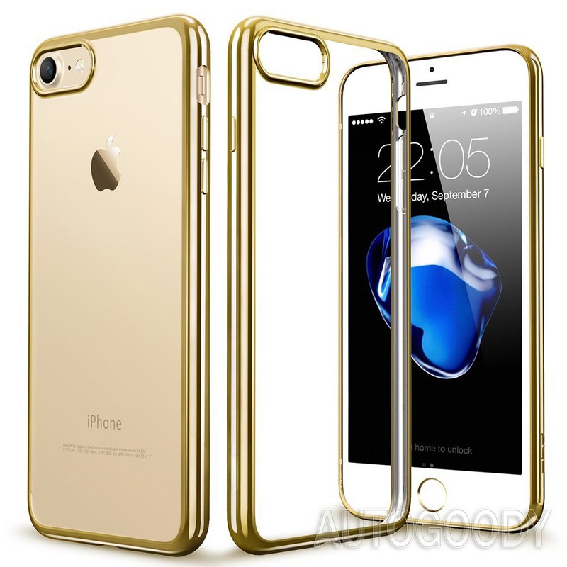 Luxury Silicone Crystal Clear Case Rubber Shockproof for Apple iPhone 8 / 7 Plus