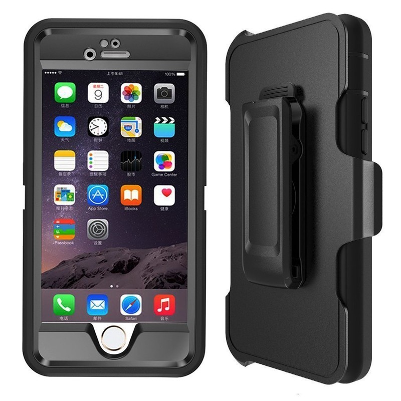For iPhone 6 6s Plus Case Shockproof Fits Defender Belt Clip Screen Protector gallery