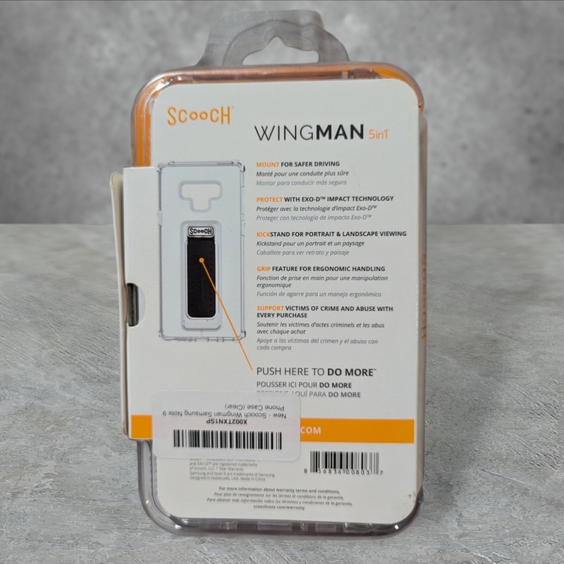 Q1. Scooch Wingman 5-in-1 Case For Samsung Note 9 - Clear See Description gallery