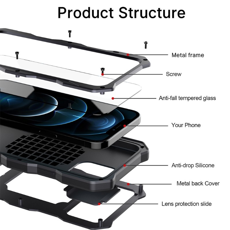 Light Weight Phone for Case Dustproof Smartphone Cover for 12/12pro/12 pro max gallery