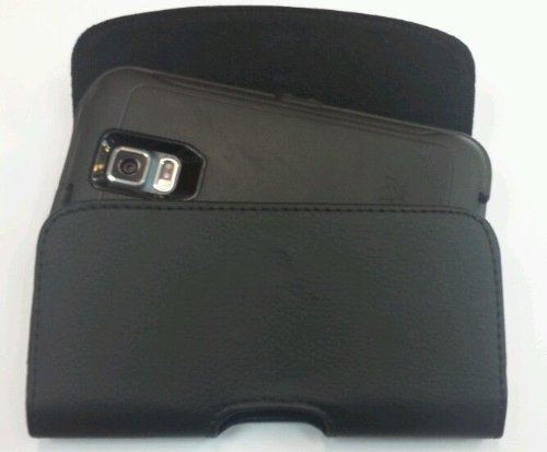 Extra large Horizontal Leather Carrying Case With Belt Clip & Belt Loop Holster gallery