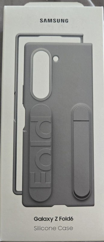 New, Sealed Samsung Galaxy Z Fold6 Silicone Case Gray