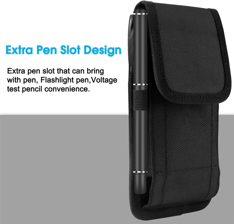 Vertical Cell Phone Holster Pouch Wallet Case With Belt Clip For iPhone Samsung gallery