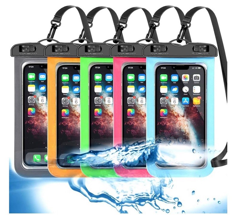 5 Pack Universal Waterproof Phone Pouch For iPhone,Samsung,Up To 7.5 Inches