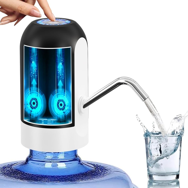 Myvision Water Dispenser for 5 Gallon Bottle, Portable USB Charging Black