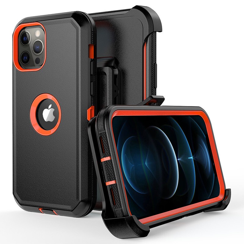 For iPhone 12 Pro Max 11 XR Shockproof Case Rugged Hard Cover+Belt Clip Holster gallery