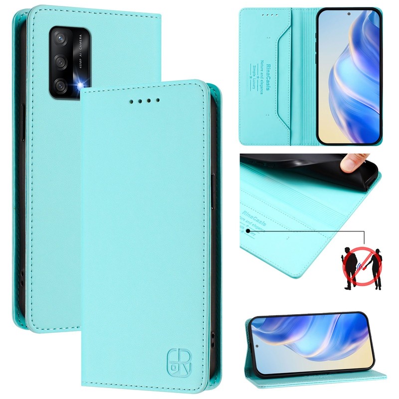 Fashion Leather Flip Patterned Phone Case For OPPO A74 4G/F19/F19S