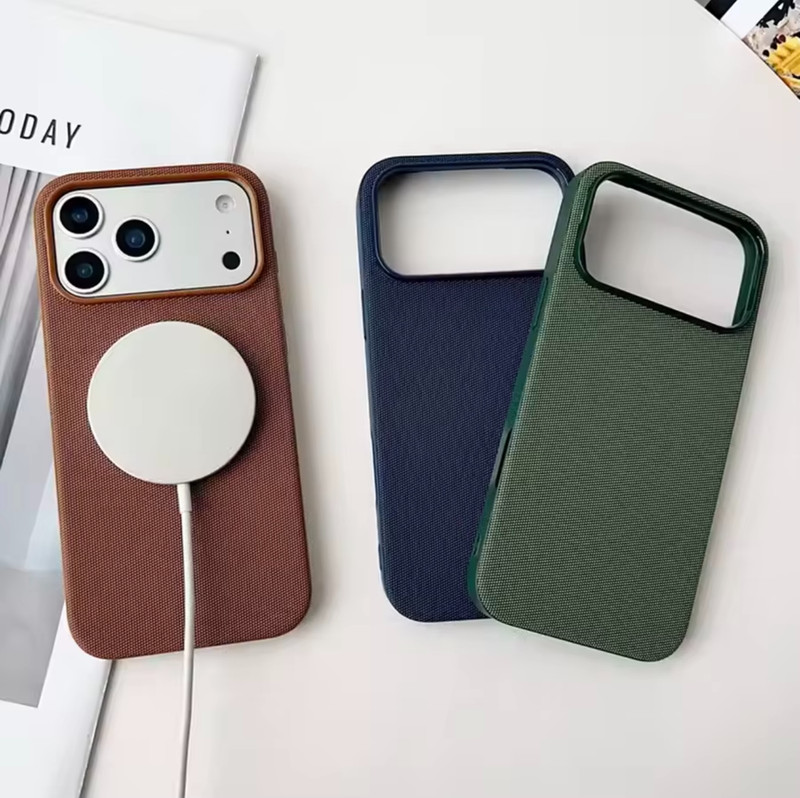 Premium Tech Woven Magnetic Case For iPhone 17 16 15 14 13 Pro Max Air gallery
