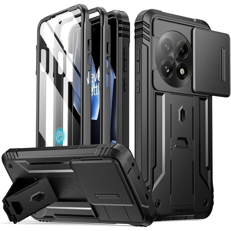 For OnePlus 13 5G Case | Poetic Built-in Screen Kickstand and Slide Camera Cover