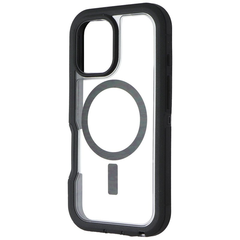 OtterBox Defender XT Case for MagSafe for iPhone 16 – Dark Side (Clear/Black)
