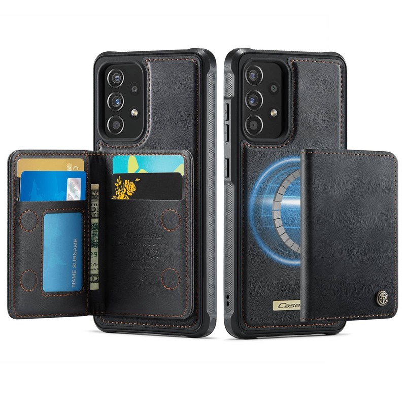 For Samsung Galaxy A15 A16 A17 A52 A55 A35 A56 Wallet Case Magnetic Card Holder