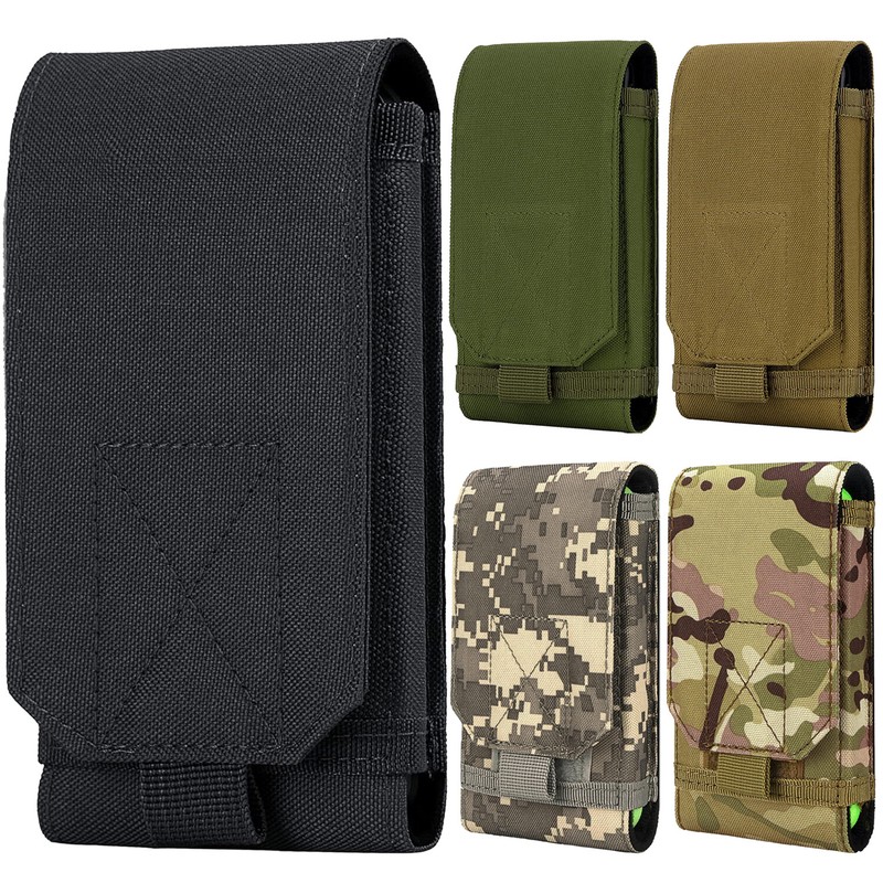 Tactical Molle Cell Phone Bag Case with Belt Clip Loop Holster Pouch Carry Cover