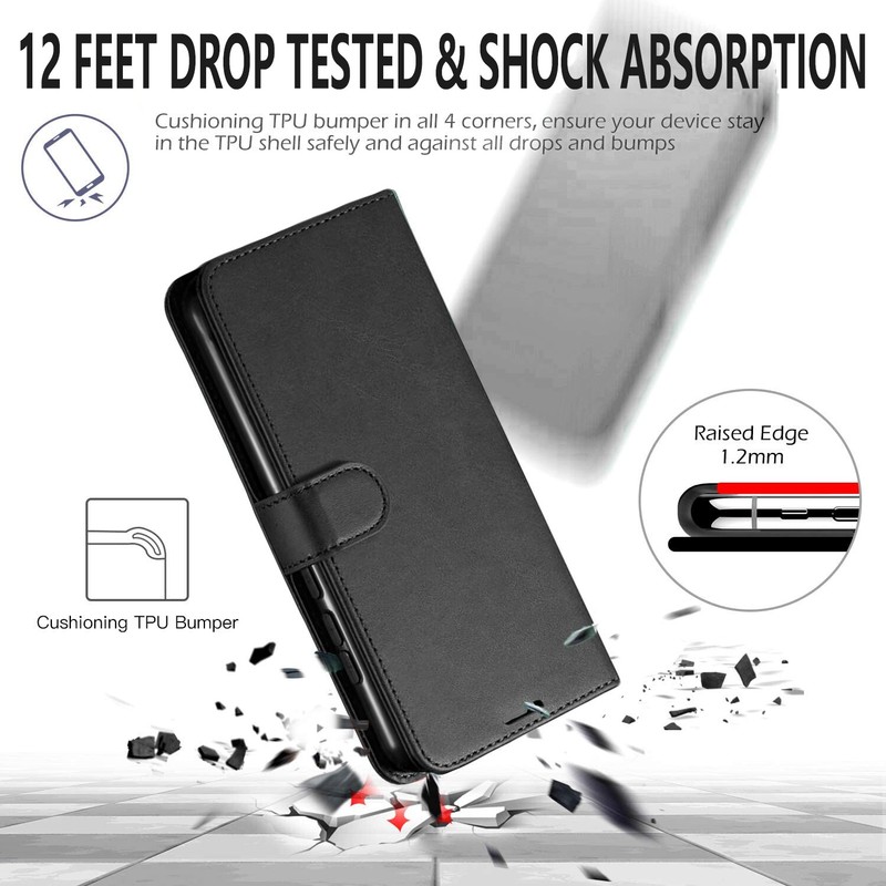 For Samsung Galaxy A14 5G Case, Wallet Pouch Cover + Tempered Glass Protector gallery