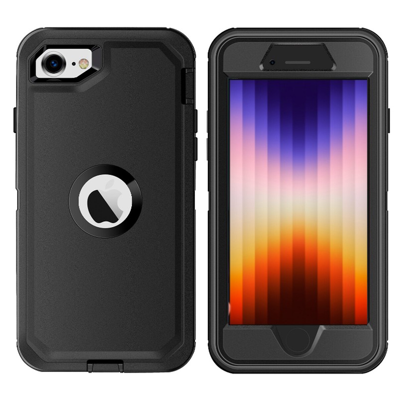 For iPhone SE 3rd /SE 2nd Gen Shockproof Heavy Duty Cover W/ Screen Protector