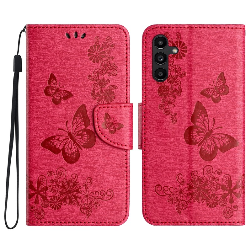 For Samsung A17 5G A16 A15 A35 A36 A54 A73 Leather Wallet Phone Case Strap Cover