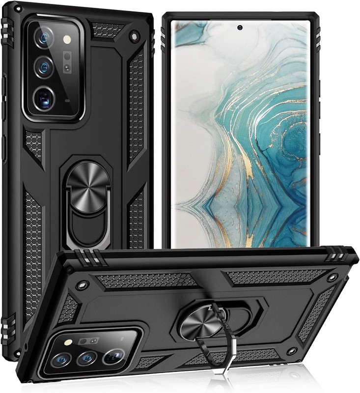 For Samsung Note 20 Ultra/ Note 20 5G Magnetic 360° Ring Stand Case Phone Cover