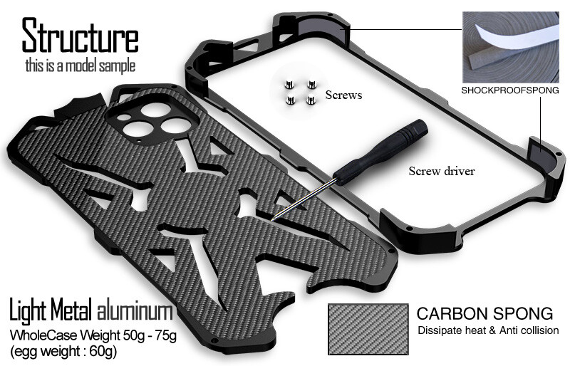 Powerful Metal Armor shockproof Back phone Case For Realme 12 + / 12 Pro gallery