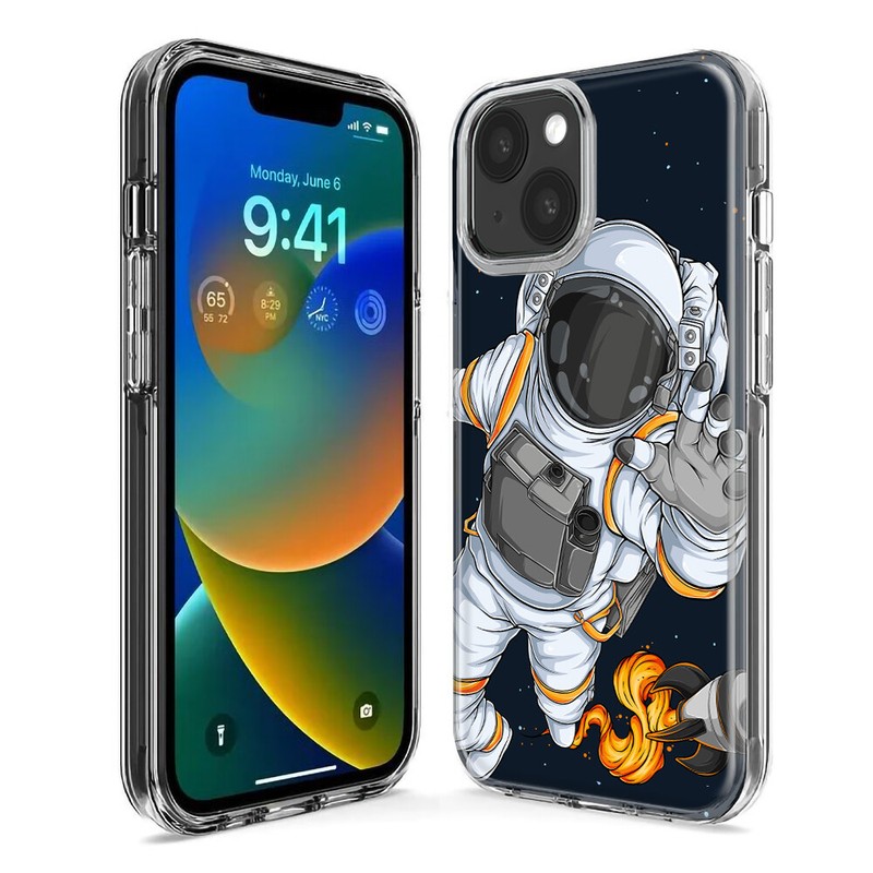 Mundaze Case for Apple iPhone 15 Pro Max Cover Rocket Space Astronaut gallery