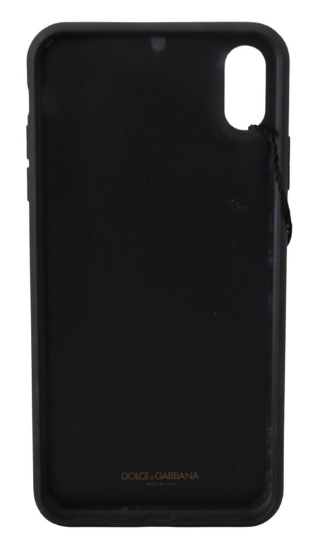 DOLCE & GABBANA Phone Case Cover Black Crown DG Logo iPhone XS MAX RRP $420 gallery