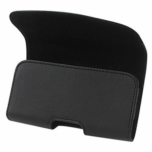 For Apple iPhone 8 / 7 / SE 2022 Leather Reiko Pouch BLACK - Fits w/ Protector gallery