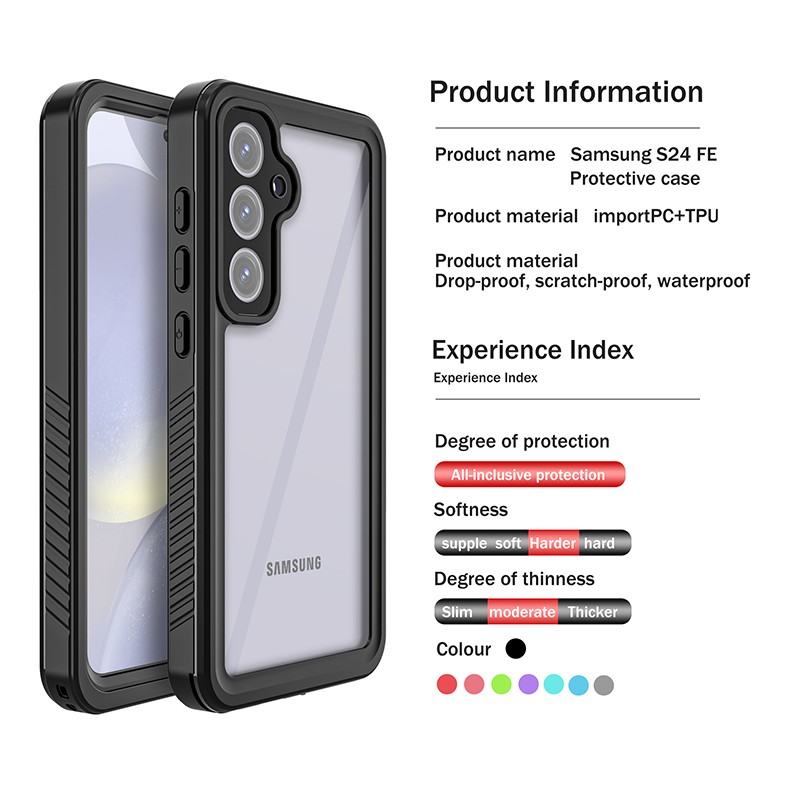 Full IP68 Waterproof Rugged Case For Samsung Galaxy S25 Ultra S25 FE S24 S23 gallery