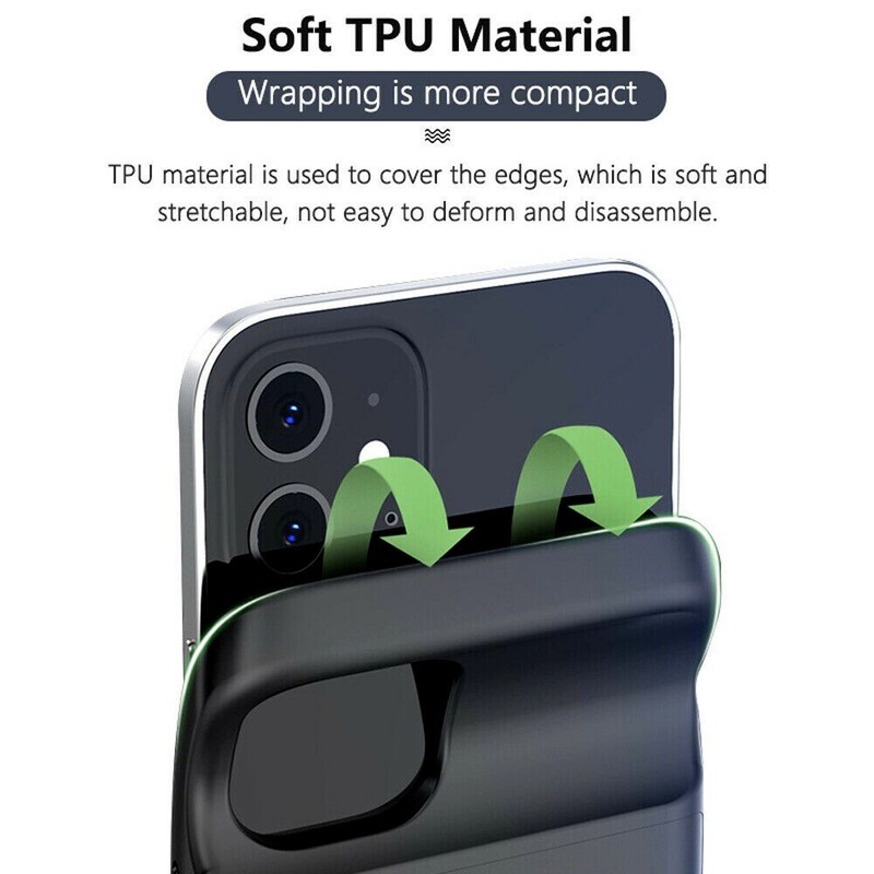6800mAH Battery Charger Case Power Bank Cover For iPhone 11 12 13 14 15 XR XS 8 gallery