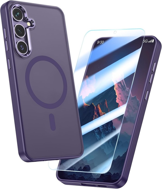 MILPROX Magnetic Case for Samsung Galaxy S24 Plus + Screen Protector